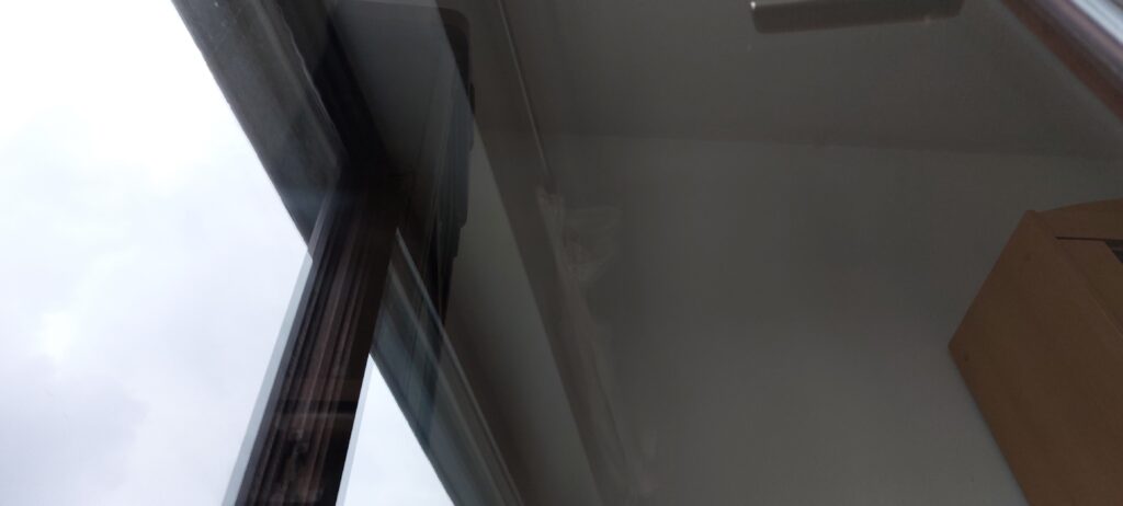 Foto eines sauberen Fensters