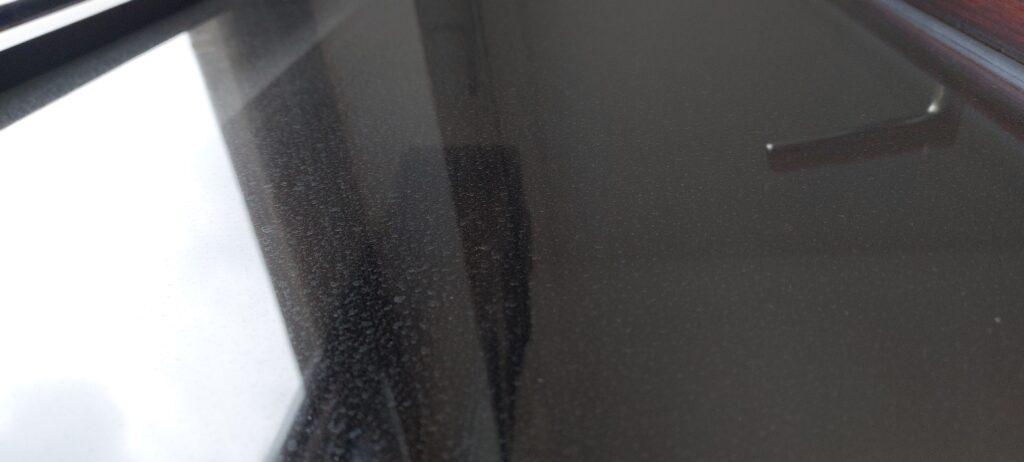 Foto eines verschmutzten Fensters